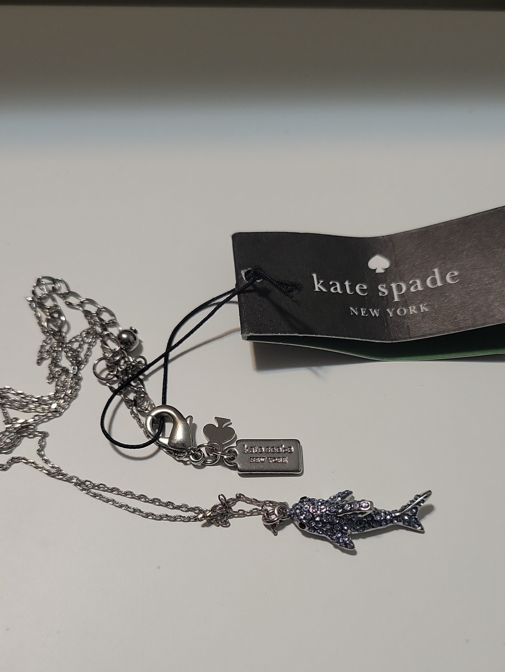 kate spade Silver Fish Pendant Necklace